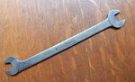 Antique Early Embossed Blue Point 1/2 + 7/16 Inch 1614 Thin Open End Wrench. Fixed Price $35.95.