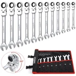 12PIECE Flexhead Wrench Set Ratcheting Combination Metric 819MM 72TEETHCRV. Fixed Price $60.00.