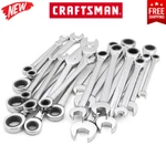Craftsman 20 Piece Pc Ratcheting Combination Wrench Set Standard Sae Metric. Fixed Price $104.40.