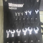 Westward 54DG31 Combination Ratchet Wrench Set Metric 8-19MM 12PC Chrome Plated. Fixed Price $89.95.