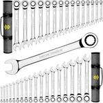 Toolguards Complete Ratcheting Wrench 33 Pieces Metric/inch Roll, Silver. Fixed Price $236.58.