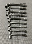 Nos Vintage Craftsman Professional 9PC Angle Socket Wrench Set Metric 34699. Fixed Price $174.99.