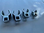 (4) Snap On Tools Deep Flare Nut Crowfoot Wrench Set 7/8 13/16 11/16 1/2 Engrave. Fixed Price $129.99.
