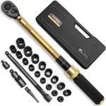 22-PIECE 1/2" Drive Torque Wrench & Impact Socket Tool Kit. Fixed Price $81.24.