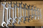 Cornwell 19PC Sae Angle Head 4 Way Open End Wrench Set 3/8 Thru 1-1/2 Usa. Fixed Price $578.00.