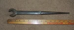 Vintage 14-1/2" Berylco 7/8" Sae, 1/2"USS Sizing Iron Workers Spud Wrench W209A. Fixed Price $38.00.