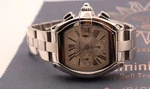 Cartier Roadster Chronograph Xl 2618 W62019X6 Silver Dial Automatic 43MM Box. Fixed Price $4775.00.