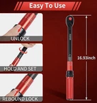 Hairich 1/2 Inch Dual-direction Click Professional Torque Wrench, 10-180FT-LB. Fixed Price $39.00.