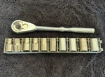 Craftsman 1/2" Drive Quick Release Reversible Gunmetal Ratchet Gm + 10MM-19MM. Fixed Price $39.84.