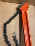 Ridgid Model C-24 Heavy-duty Chain Wrench 3" New Open Box. Fixed Price $149.00.
