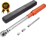 3/8" Drive Click Torque Wrench 10-80 Ft Lb Dual Direction Extension. Fixed Price $35.01.