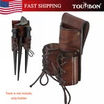Tourbon Leather Double Bull Pins Belt Holder Spud Wrench Tools Carrier Sheath. Fixed Price $28.82.