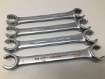 Lot Of (4) Williams 12 Point Flare Nut Open End Wrenches XFN-2836, 1/8 And 7/8. Fixed Price $50.00.