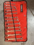Proto Jscrm Metric Combination Wrench Set With Roll Case 8MM-19MM. Fixed Price $250.00.