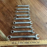Craftsman & Va 9 Pc Metric 10MM-24MM Combination Wrench Set 12 Pt Made Usa. Fixed Price $99.99.