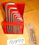 Snap-on Tools 10 Piece Sae. Long Hex Key Shape Wrenches & Mm Folding Set. Fixed Price $85.00.