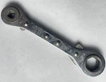 Robinair 10559 1/4-3/16 Sq X 9/16-1/2 6-PT Refrigeration Ratcheting Wrench Usa. Fixed Price $11.99.