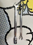 Snap-on Sae 6-PT FHO125 3/8, FHO145 7/16, Flex/head Open End Combination. Fixed Price $75.00.