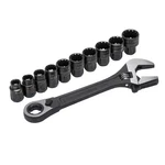 Crescent Wrench Set 11 Piece Pass Thru Adjustable Ratchet Sae Metric Tool Kit. Fixed Price $45.30.