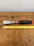Snap-on Tools Usa New 3/8" Drive Ratchet Locking Flex Head Red Soft Grip FHX80B. Fixed Price $170.00.