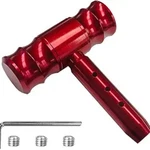 Car Gear Shift Head, Modification Aircraft Joystick Knob, Aluminum Red. Fixed Price $15.99.