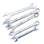 5 Pcs Gedore, Lectrolite And Assorted Open End, Combination Wrench Set. Fixed Price $20.37.