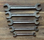Superslim Series - Vintage 5 X Whitworth : Bsf Sized / Open Ended Spanners. Fixed Price $44.31.