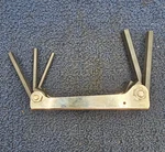 (qty 2) Proto J4994: 5-SIZE Folding Hex Keys 3/16, 7/32, 1/4, 5/16, 3/8. Fixed Price $19.99.