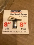 (2) New Ridgid 31590, 8" Pipe Wrench Coil & Flat Spring Assembly Repair.. Fixed Price $11.97.