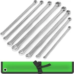 Swanlake 8PCS Extra Long Double Box End Wrench Set, Cr-v, Less Effort Aviation. Fixed Price $57.17.
