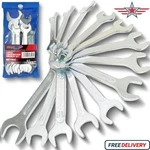 Super-thin Open End Wrench Set, Metric 13-PIECE, 7MM To 24MM, Ultra-slim. Fixed Price $14.65.