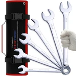 6-PIECE Large Sae Wrench Set, 12-POINT Box End, Drop Forged Chrome-plated Cr-.... Fixed Price $43.35.
