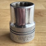 Williams Tools 7/8" Shallow Socket 3/4" Drive Point H-1228 Made Usa. Fixed Price $14.95.
