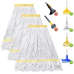 Kefanta 3 Pack Heavy Duty Commercial Mop Head Replacement,looped End String C.... Fixed Price $26.45.