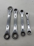 Vintage Proto And Williams Double Box End Ratcheting Wrench Sae Set (R2). Fixed Price $38.00.