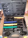 Viega Pureflow Pex Press Tool Set 3/8", 1/2", 3/4", 1" Pipe Crimp. Fixed Price $650.00.