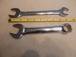 Armstrong Chrome Wrenchs 1" Combo 25-132 & Open End 7/8 X 3/4 26-124 Usa. Fixed Price $32.00.