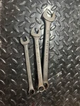 Vintage Proto Combination Wrenches 1216B 1/2" 1218B 9/16" 1224B 3/4". Fixed Price $29.99.