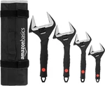 4-PIECE Wide Jaw Adjustable Wrench Set With Soft Grip, Includes: 6-INCH (150MM),. Fixed Price $57.99.