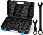 24PCS 72T Stubby Flex-head Ratcheting Wrench Set With Organizer Box. Fixed Price $93.99.