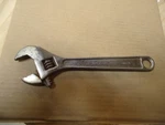 Vintage Indestro Super Tools 3587A 8" Adjustable Crescent Wrench Forged Usa. Fixed Price $18.00.