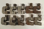 Lot Of 10 Globe Steel Heavy Duty C-clamps 200 Series 6"IP Max 3/4" Rod. Fixed Price $29.00.