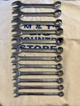Snap-on Tools Usa 12PT 12PC Sae Flank Drive Short Combination Wrench Set Oex. Fixed Price $343.75.