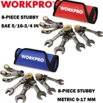 Workpro 8PC Flex-head Stubby Ratcheting Combination Wrench Set Sae/metric. Fixed Price $45.99.
