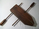 Vintage Jas. L. Taylor Mfg. Adjustable Wood Bar Clamp 14" Made Usa. Fixed Price $55.00.