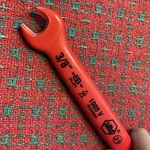 Wiha 20135 Open Ended Spanner With Insulated Handle, Inch, 3/8 New Nos. Fixed Price $14.99.