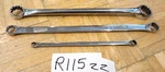Snap-on Tools Piece Spline Box Offset Wrenches 1/4-5/16, 9/16-5/8, 13/16-15/16. Fixed Price $160.00.