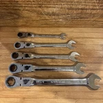 Craftsman 5PC Sae 12PT Flexhead Ratcheting Combo Wrench Lot 3/8 1/2 9/16 5/8 3/4. Fixed Price $59.00.