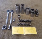 28 Kd K-d Ratchet Extension Swivel Socket 1/4" 3/8 1/2 Drive 15/16 9/32 Set Usa. Fixed Price $62.70.