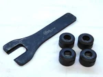 4PCS Command ER20 Fine Balance Collet Nuts + Spanner Wrench XCNA-FB20 XCCW-FT20. Fixed Price $39.99.